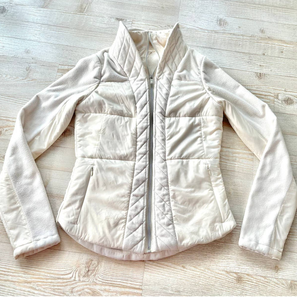 Lululemon St. Moritz Fleece Zip Up Jacket | Polar Cream Size 4
